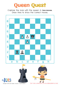 Queen Quest Worksheet: Free Printable for Children